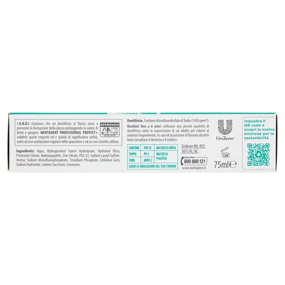 Mentadent Professional Protect+ Sensibilità 75 ml
